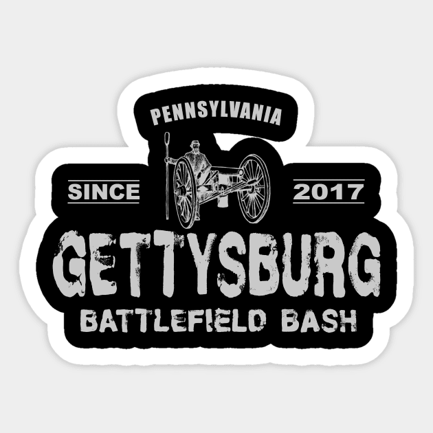 Gettysburg Battlefield Bash Since 2017 Sticker by Dead Is Not The End